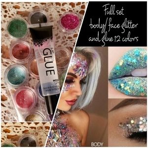 🎉HP🎉 GET YOUR FESTIVAL OR CLUB LOOK IN MY CLOSET! 14 COLOR GLITTER & GLUE SET!